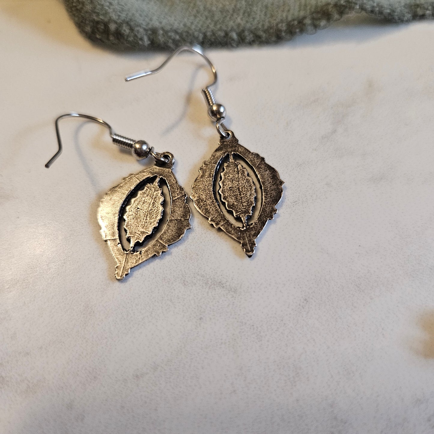 Sacred Heart Earrings – Handmade Sterling Silver Catholic Jewelry