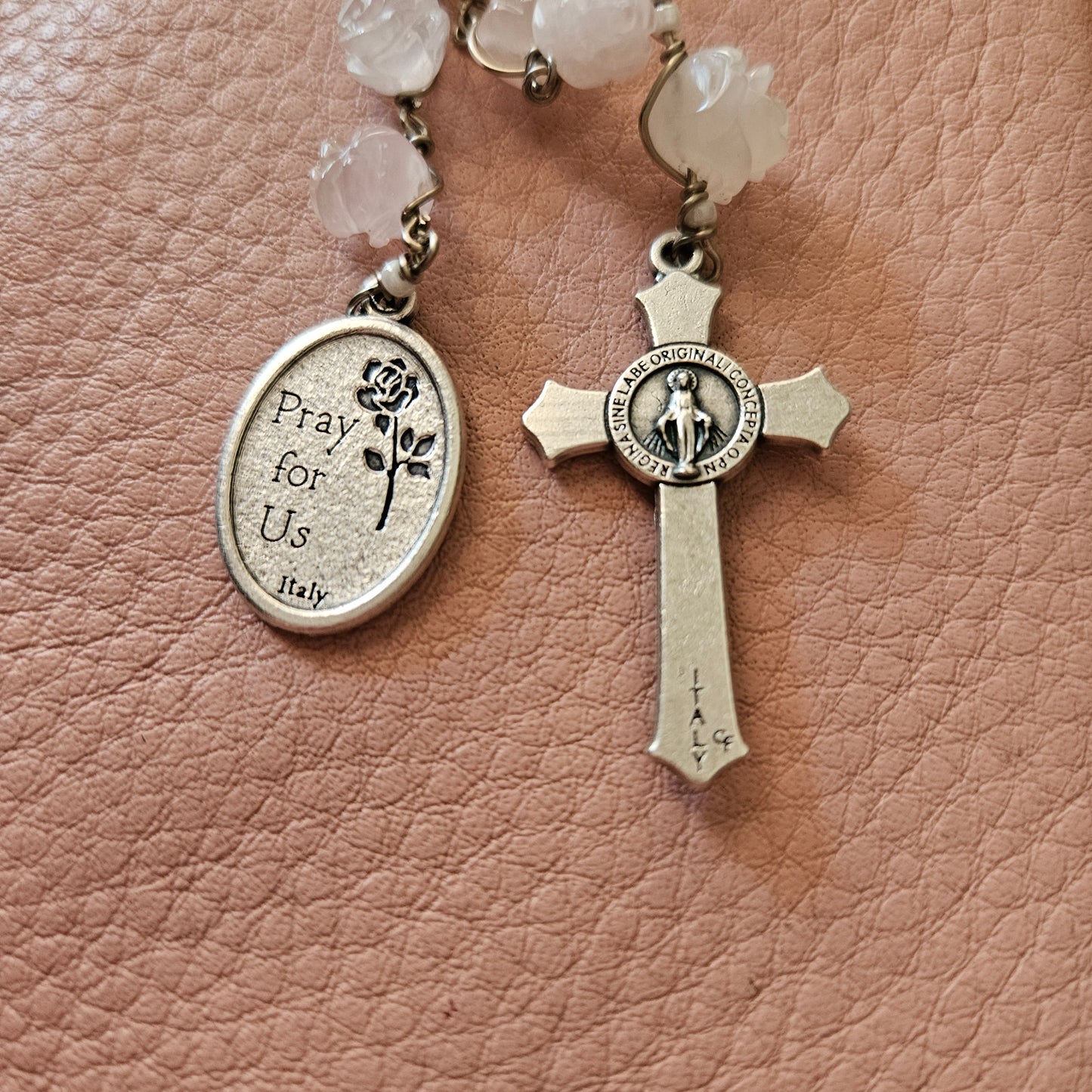 Flying Novena Chaplet – Handmade Catholic Prayer Beads with Mother Teresa Medal
