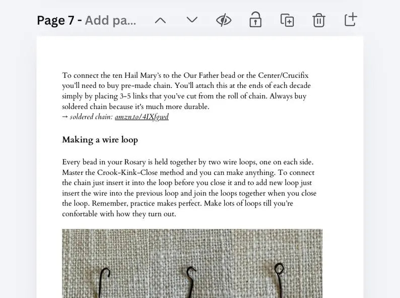 Rosary Making 101 — A Beginner’s Guide to Making Your First Wire-Looped Rosary (Digital Download PDF)