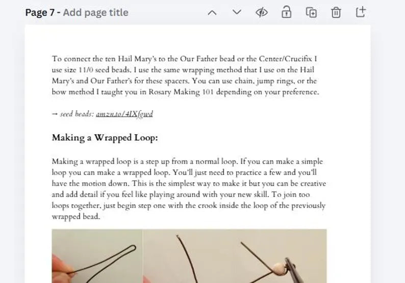Rosary Making 101 — A Beginner’s Guide to Making Your First Wire-Looped Rosary (Digital Download PDF) (Copy)