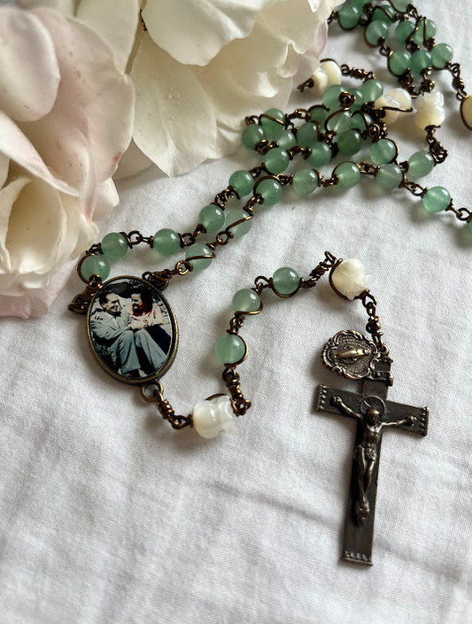 St. Gianna Molla Rosary – Handmade Catholic Heirloom