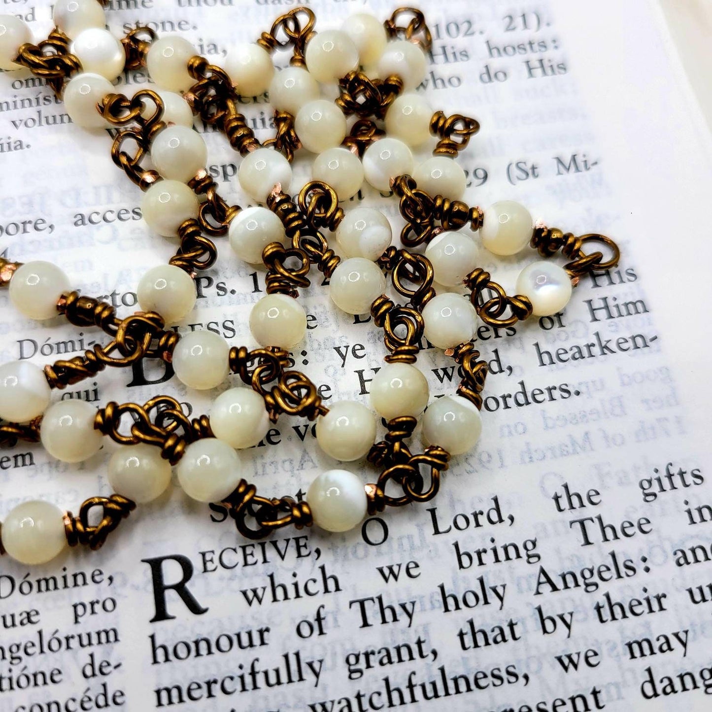 First Communion Rosary – Handmade Catholic Gift for First Communicants