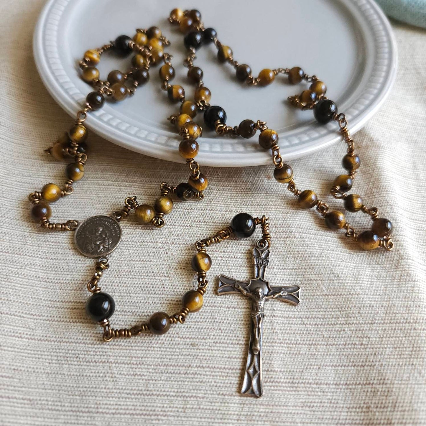 St. Joseph Rosary, Catholic Rosary for Men, Rosary for Priest St Joseph Rosary, Rosary Unbreakable Rosary, Rosary Beads for Men
