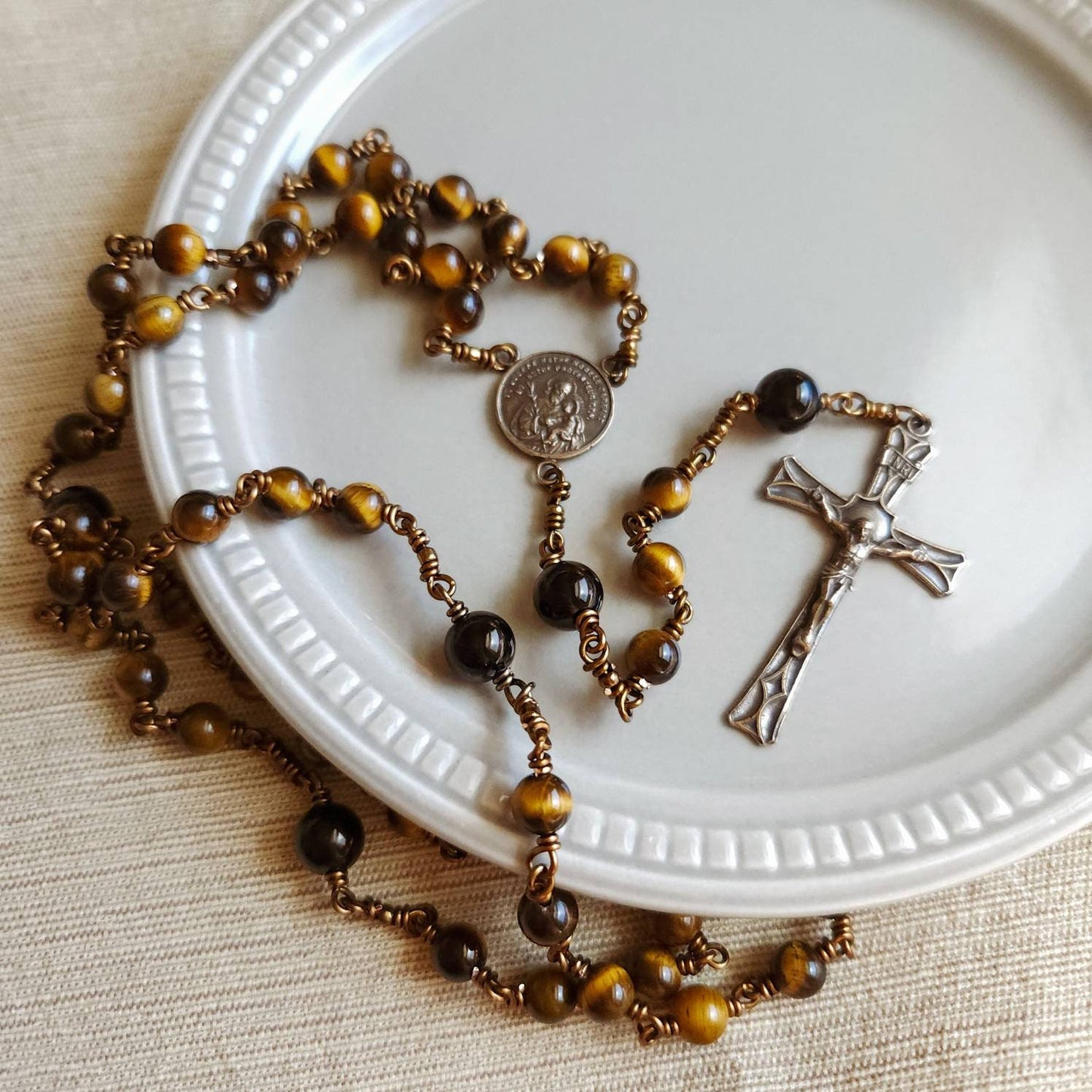 St. Joseph Rosary, Catholic Rosary for Men, Rosary for Priest St Joseph Rosary, Rosary Unbreakable Rosary, Rosary Beads for Men