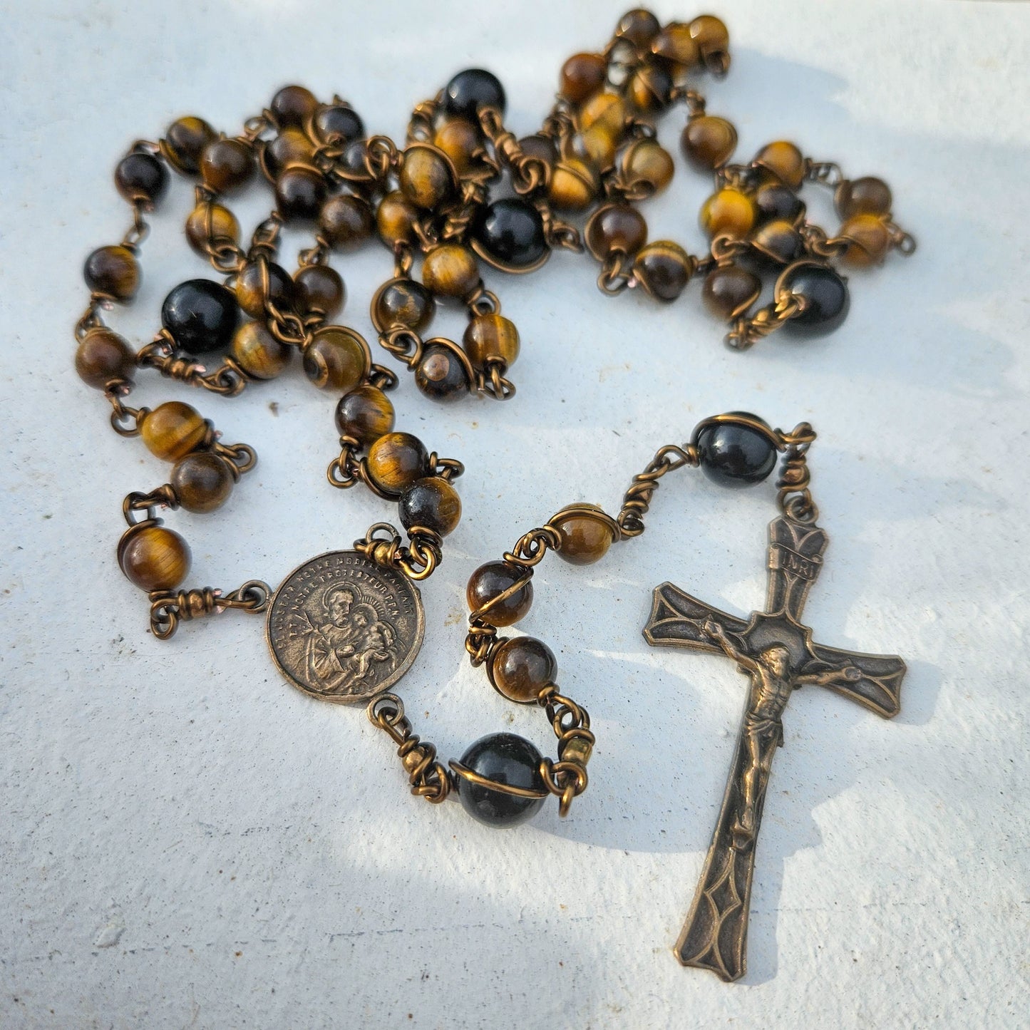 St. Joseph Rosary, Catholic Rosary for Men, Rosary for Priest St Joseph Rosary, Rosary Unbreakable Rosary, Rosary Beads for Men