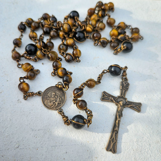 St. Joseph Rosary, Catholic Rosary for Men, Rosary for Priest St Joseph Rosary, Rosary Unbreakable Rosary, Rosary Beads for Men