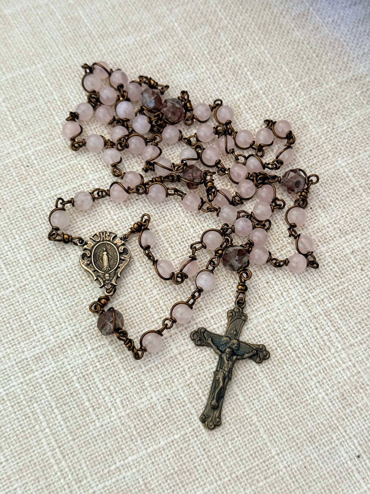 Rose Quartz Rosary