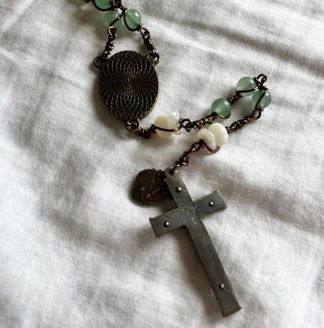 St. Gianna Molla Rosary – Handmade Catholic Heirloom