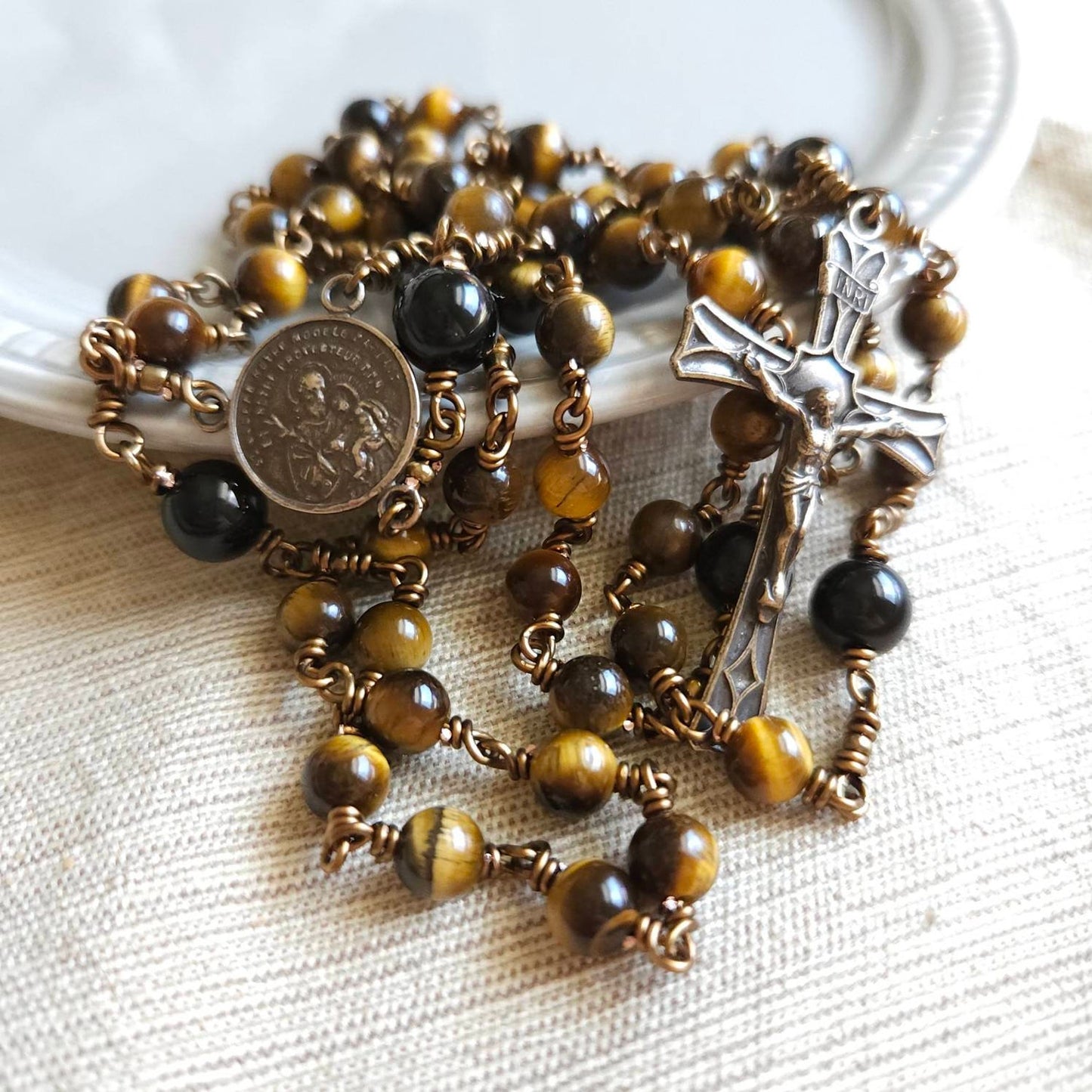 St. Joseph Rosary, Catholic Rosary for Men, Rosary for Priest St Joseph Rosary, Rosary Unbreakable Rosary, Rosary Beads for Men