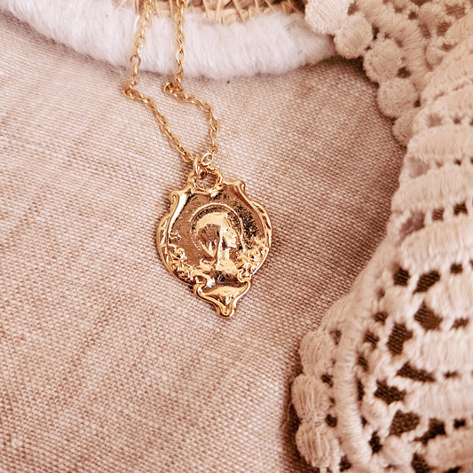 Rosa Mystica Gold Necklace